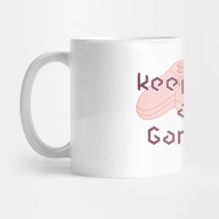 Keep Calm and Game On - Pink Mug